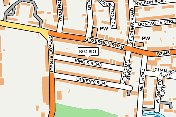 RG4 8DT map - OS OpenMap – Local (Ordnance Survey)