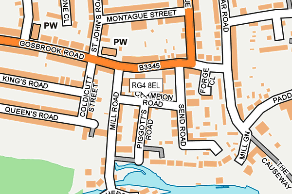 RG4 8EL map - OS OpenMap – Local (Ordnance Survey)