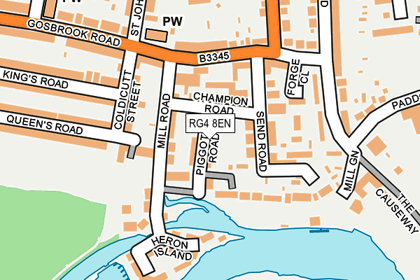RG4 8EN map - OS OpenMap – Local (Ordnance Survey)