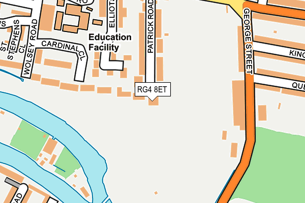 RG4 8ET map - OS OpenMap – Local (Ordnance Survey)