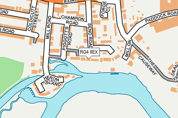 RG4 8EX map - OS OpenMap – Local (Ordnance Survey)