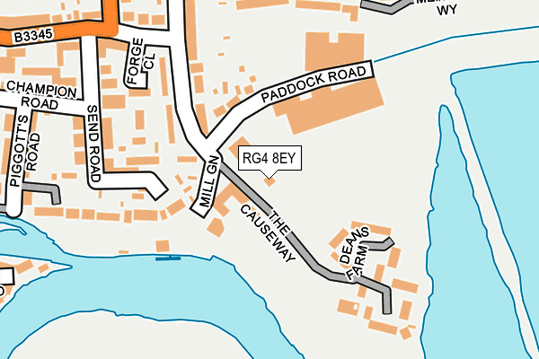 RG4 8EY map - OS OpenMap – Local (Ordnance Survey)