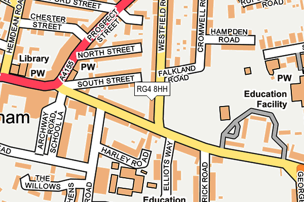 RG4 8HH map - OS OpenMap – Local (Ordnance Survey)