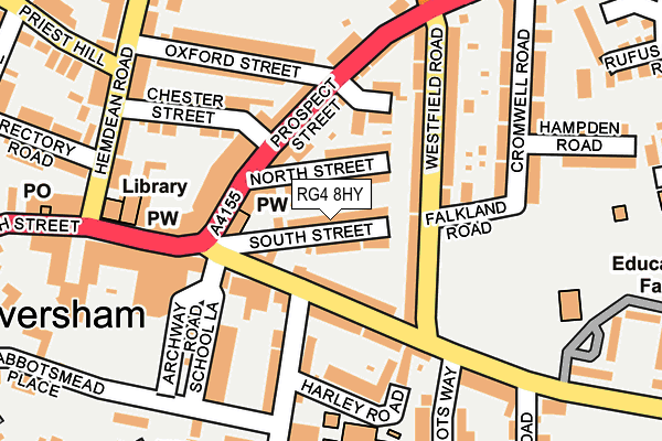 RG4 8HY map - OS OpenMap – Local (Ordnance Survey)