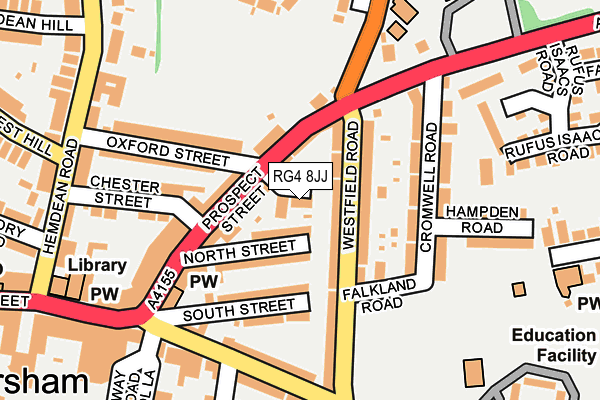 RG4 8JJ map - OS OpenMap – Local (Ordnance Survey)