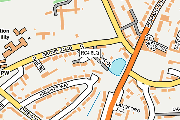 RG4 8LQ map - OS OpenMap – Local (Ordnance Survey)