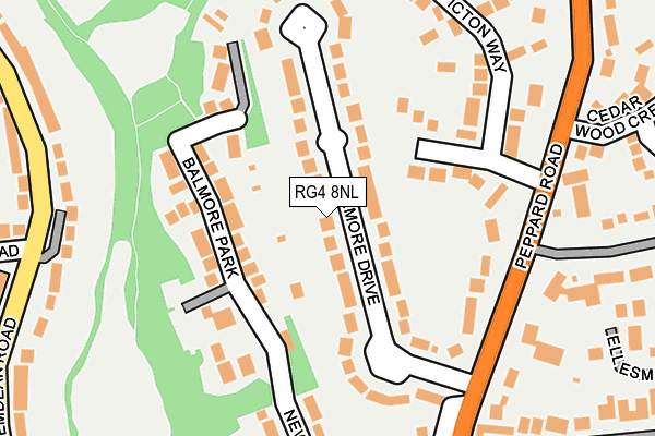 RG4 8NL map - OS OpenMap – Local (Ordnance Survey)