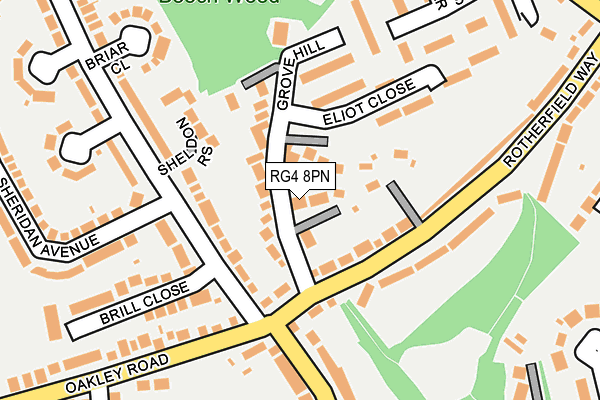 RG4 8PN map - OS OpenMap – Local (Ordnance Survey)