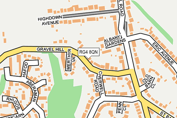 RG4 8QN map - OS OpenMap – Local (Ordnance Survey)