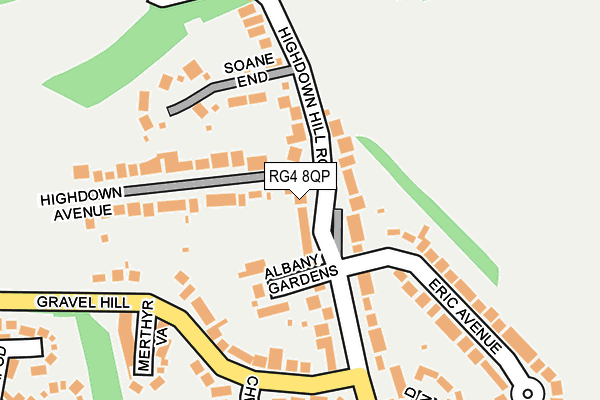 RG4 8QP map - OS OpenMap – Local (Ordnance Survey)