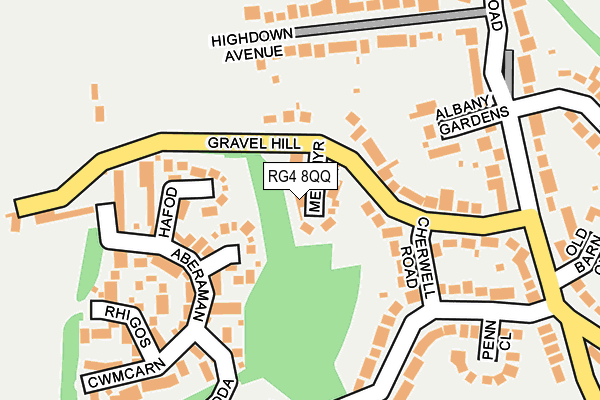 RG4 8QQ map - OS OpenMap – Local (Ordnance Survey)