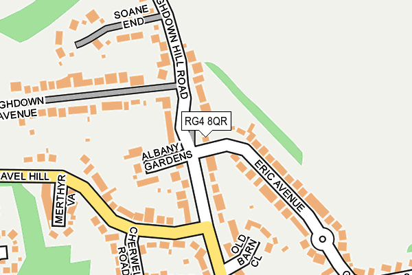 RG4 8QR map - OS OpenMap – Local (Ordnance Survey)