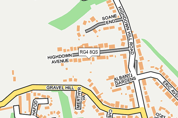 RG4 8QS map - OS OpenMap – Local (Ordnance Survey)