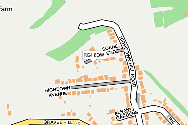 RG4 8QW map - OS OpenMap – Local (Ordnance Survey)