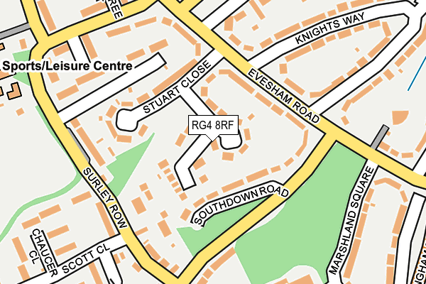 RG4 8RF map - OS OpenMap – Local (Ordnance Survey)