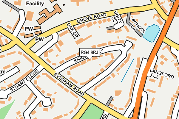 RG4 8RJ map - OS OpenMap – Local (Ordnance Survey)