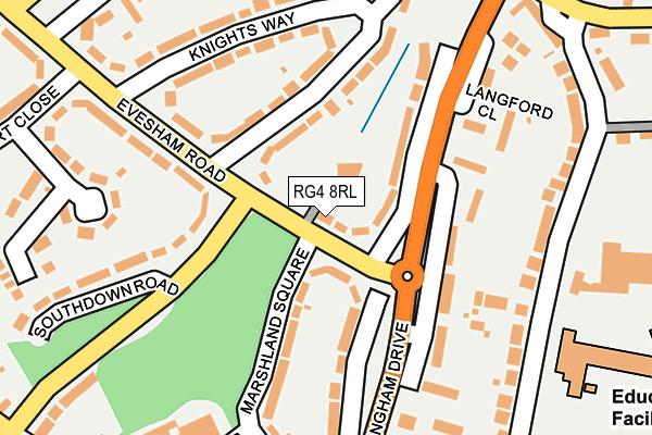 RG4 8RL map - OS OpenMap – Local (Ordnance Survey)