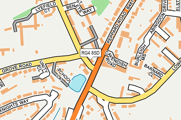 RG4 8SD map - OS OpenMap – Local (Ordnance Survey)