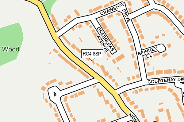 RG4 8SP map - OS OpenMap – Local (Ordnance Survey)