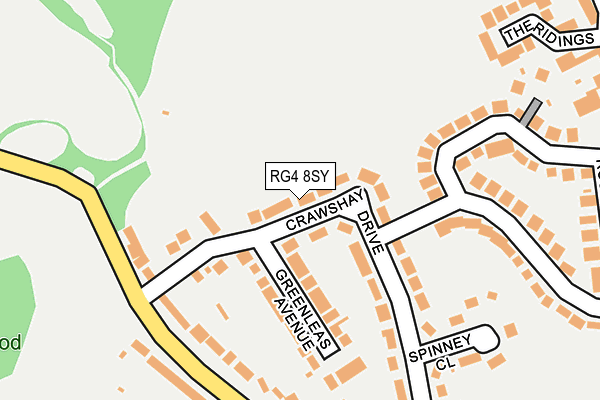 RG4 8SY map - OS OpenMap – Local (Ordnance Survey)