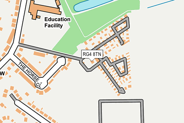 RG4 8TN map - OS OpenMap – Local (Ordnance Survey)