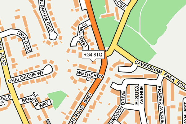RG4 8TQ map - OS OpenMap – Local (Ordnance Survey)