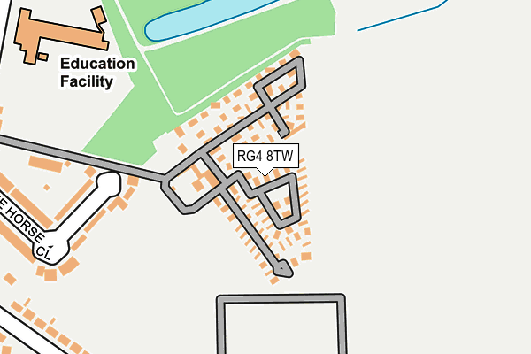 RG4 8TW map - OS OpenMap – Local (Ordnance Survey)
