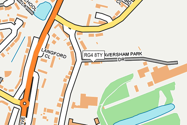 RG4 8TY map - OS OpenMap – Local (Ordnance Survey)