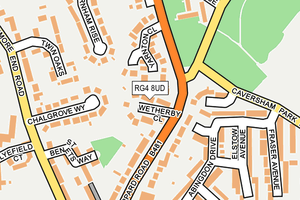 RG4 8UD map - OS OpenMap – Local (Ordnance Survey)