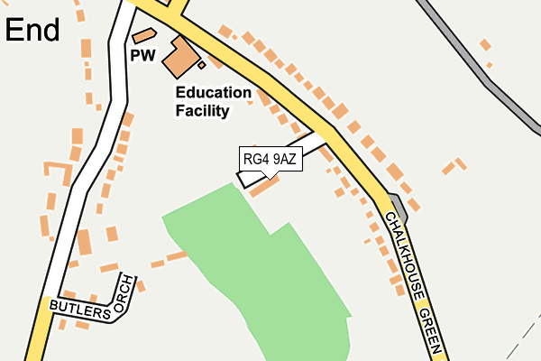 RG4 9AZ map - OS OpenMap – Local (Ordnance Survey)