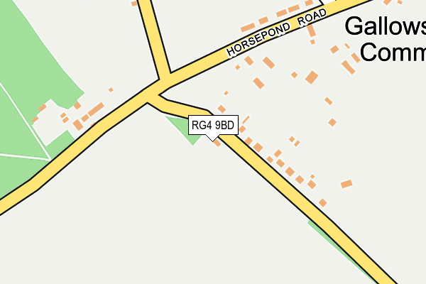 RG4 9BD map - OS OpenMap – Local (Ordnance Survey)