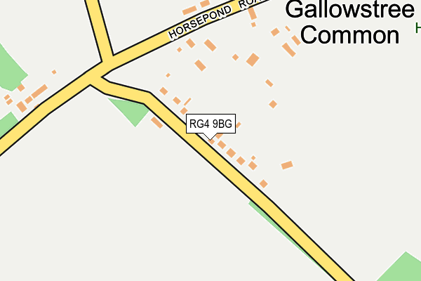 RG4 9BG map - OS OpenMap – Local (Ordnance Survey)