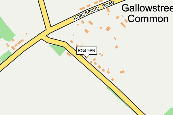 RG4 9BN map - OS OpenMap – Local (Ordnance Survey)