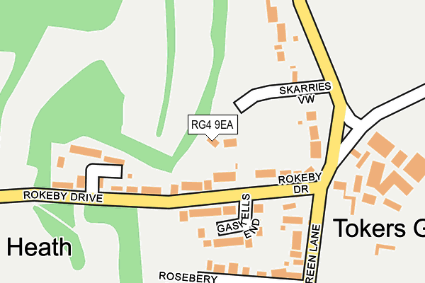 RG4 9EA map - OS OpenMap – Local (Ordnance Survey)