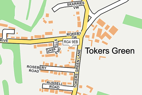RG4 9EB map - OS OpenMap – Local (Ordnance Survey)