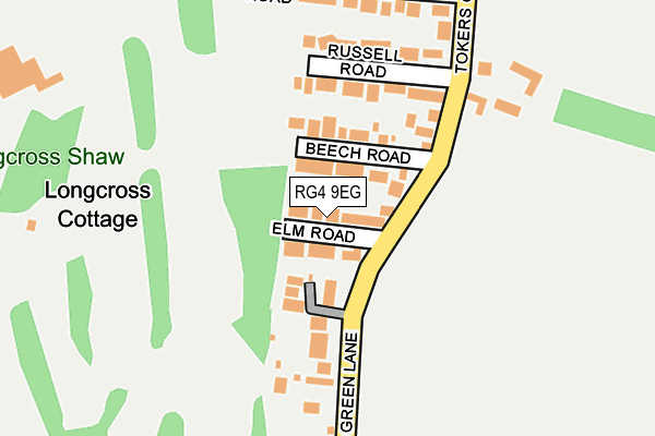 RG4 9EG map - OS OpenMap – Local (Ordnance Survey)