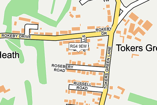 RG4 9EW map - OS OpenMap – Local (Ordnance Survey)
