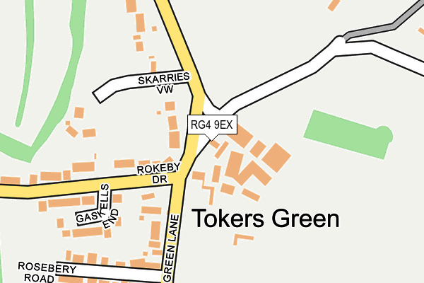 RG4 9EX map - OS OpenMap – Local (Ordnance Survey)