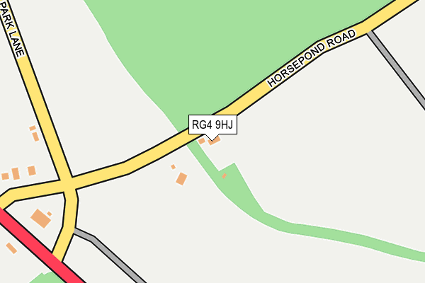 RG4 9HJ map - OS OpenMap – Local (Ordnance Survey)