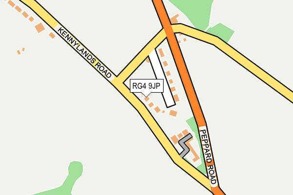 RG4 9JP map - OS OpenMap – Local (Ordnance Survey)