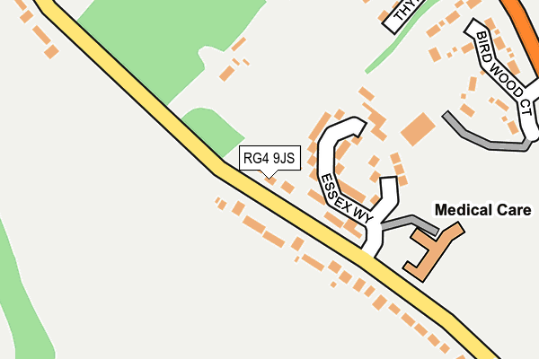 RG4 9JS map - OS OpenMap – Local (Ordnance Survey)