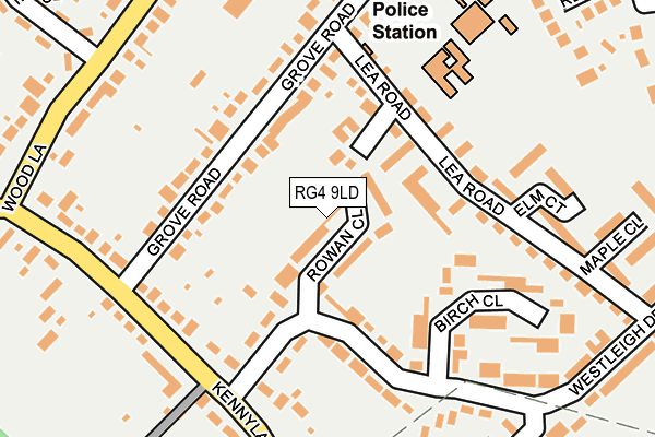 RG4 9LD map - OS OpenMap – Local (Ordnance Survey)