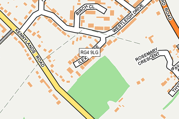 RG4 9LG map - OS OpenMap – Local (Ordnance Survey)