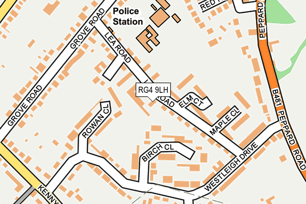 RG4 9LH map - OS OpenMap – Local (Ordnance Survey)