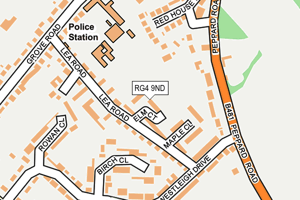 RG4 9ND map - OS OpenMap – Local (Ordnance Survey)