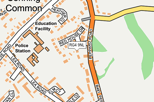 RG4 9NL map - OS OpenMap – Local (Ordnance Survey)