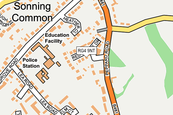 RG4 9NT map - OS OpenMap – Local (Ordnance Survey)