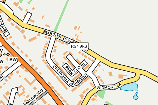 RG4 9RS map - OS OpenMap – Local (Ordnance Survey)