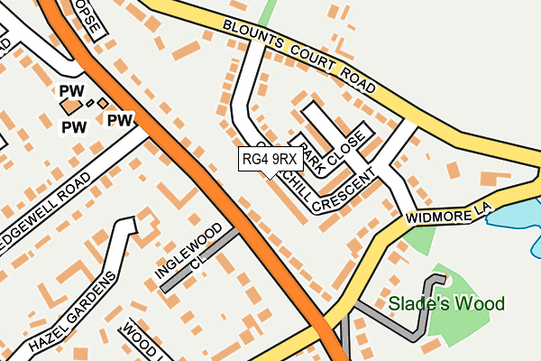 RG4 9RX map - OS OpenMap – Local (Ordnance Survey)
