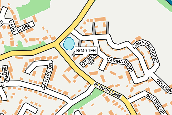 RG40 1EH map - OS OpenMap – Local (Ordnance Survey)